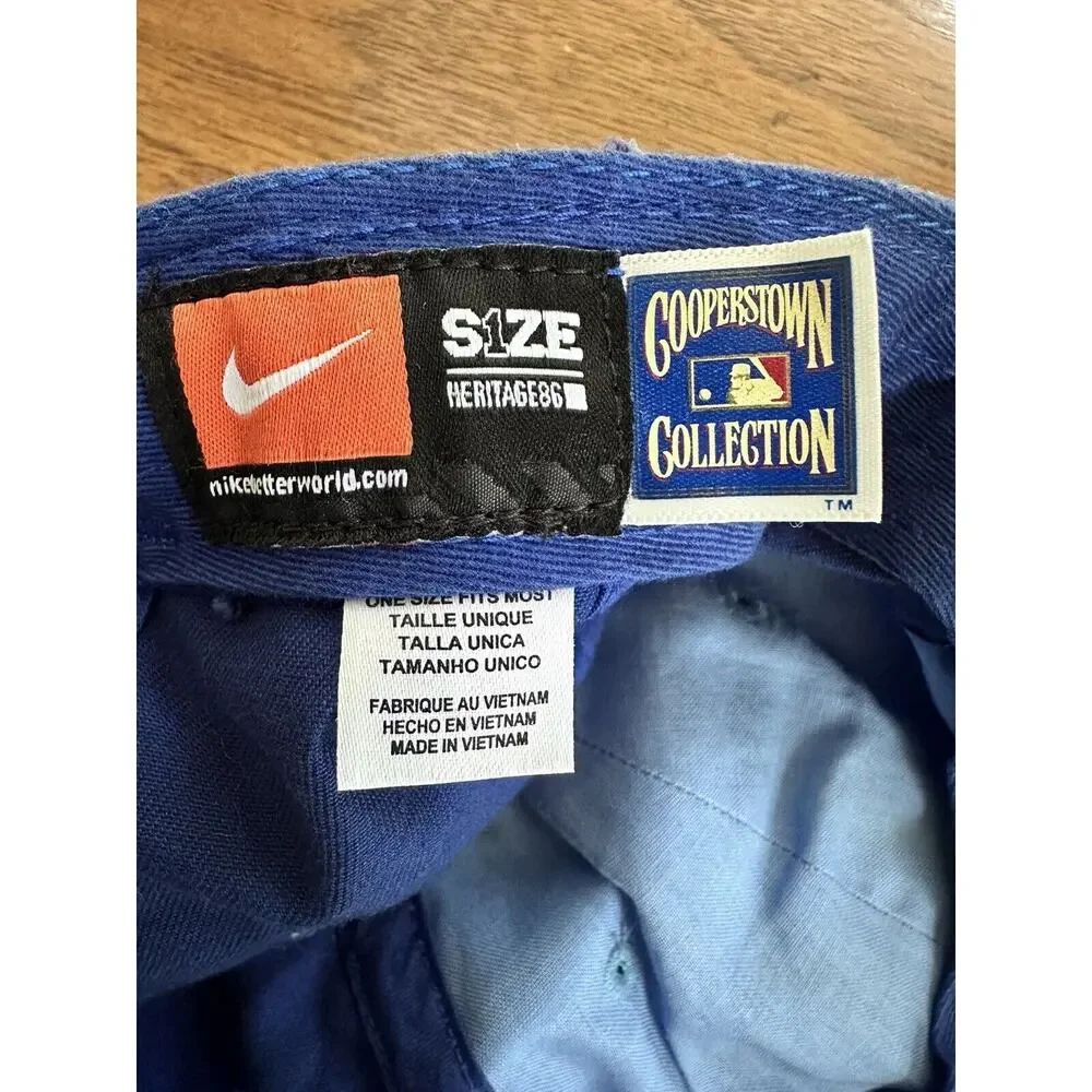 Vintage Kansas City Royals Hat Cap Strap Back Blue Adjustable Baseball MLB Nike